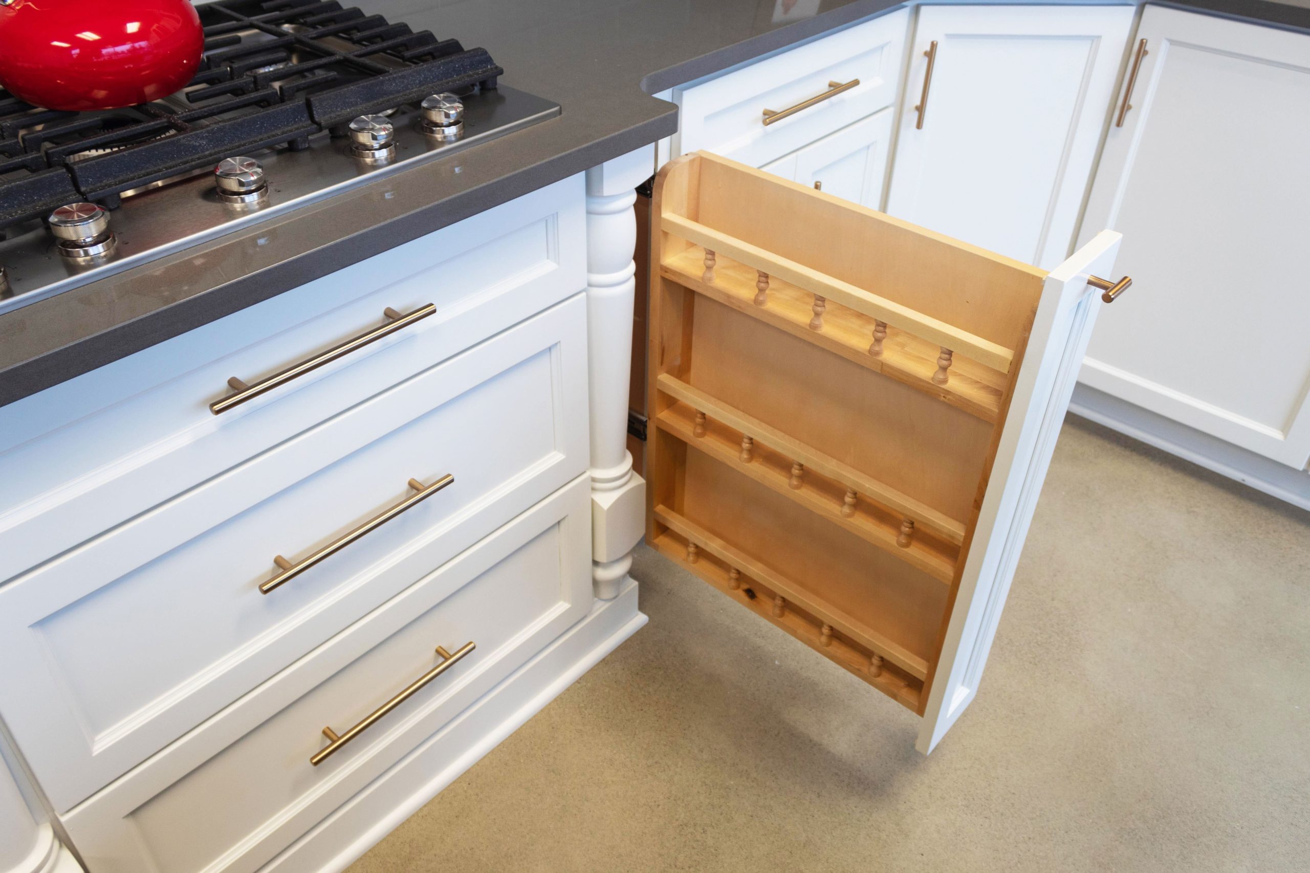 Pull Out Spice Rack Cabinet Drawer