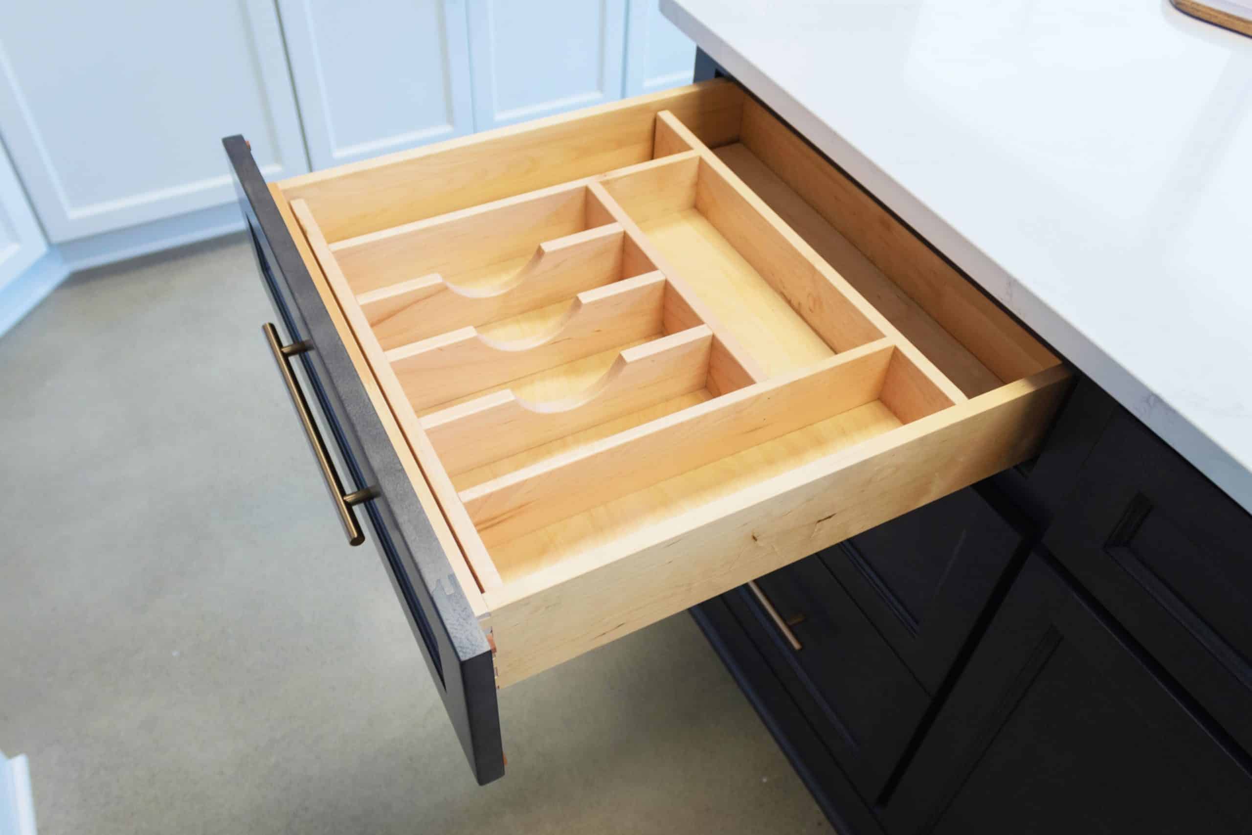 wooden dividers for kitchen storage